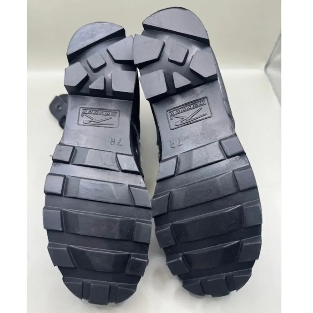 Rothco Jungle Combat Boots Black Military Law Enforcement Shoes – Size 7 R
